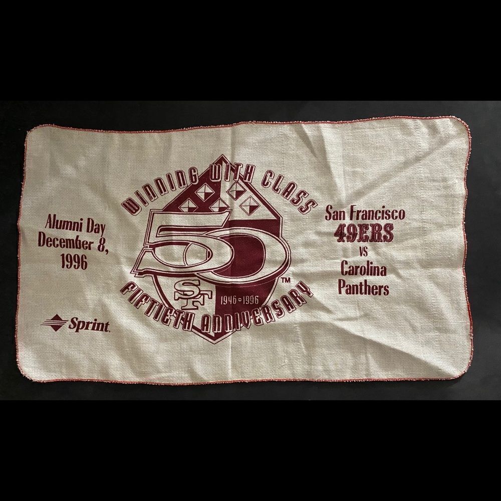 Vintage 49ers San Francisco Decorative Cloth
